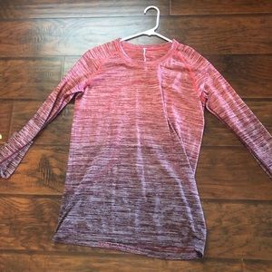 Lululemon long sleeve striped shirt